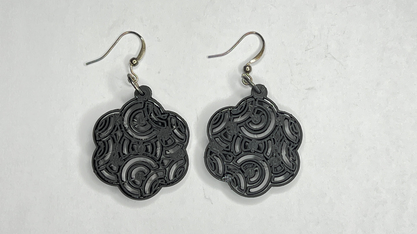 Mandala circles earrings