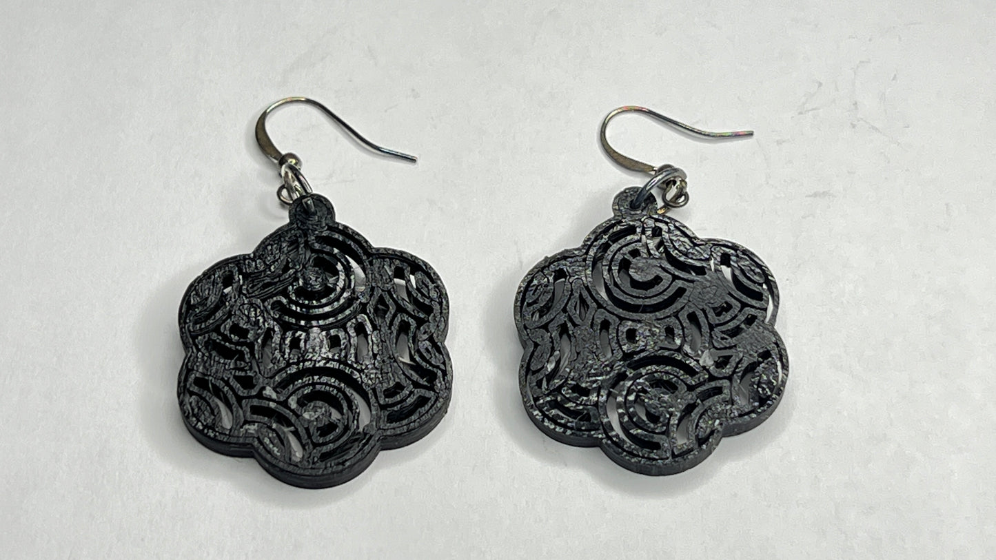 Mandala circles earrings