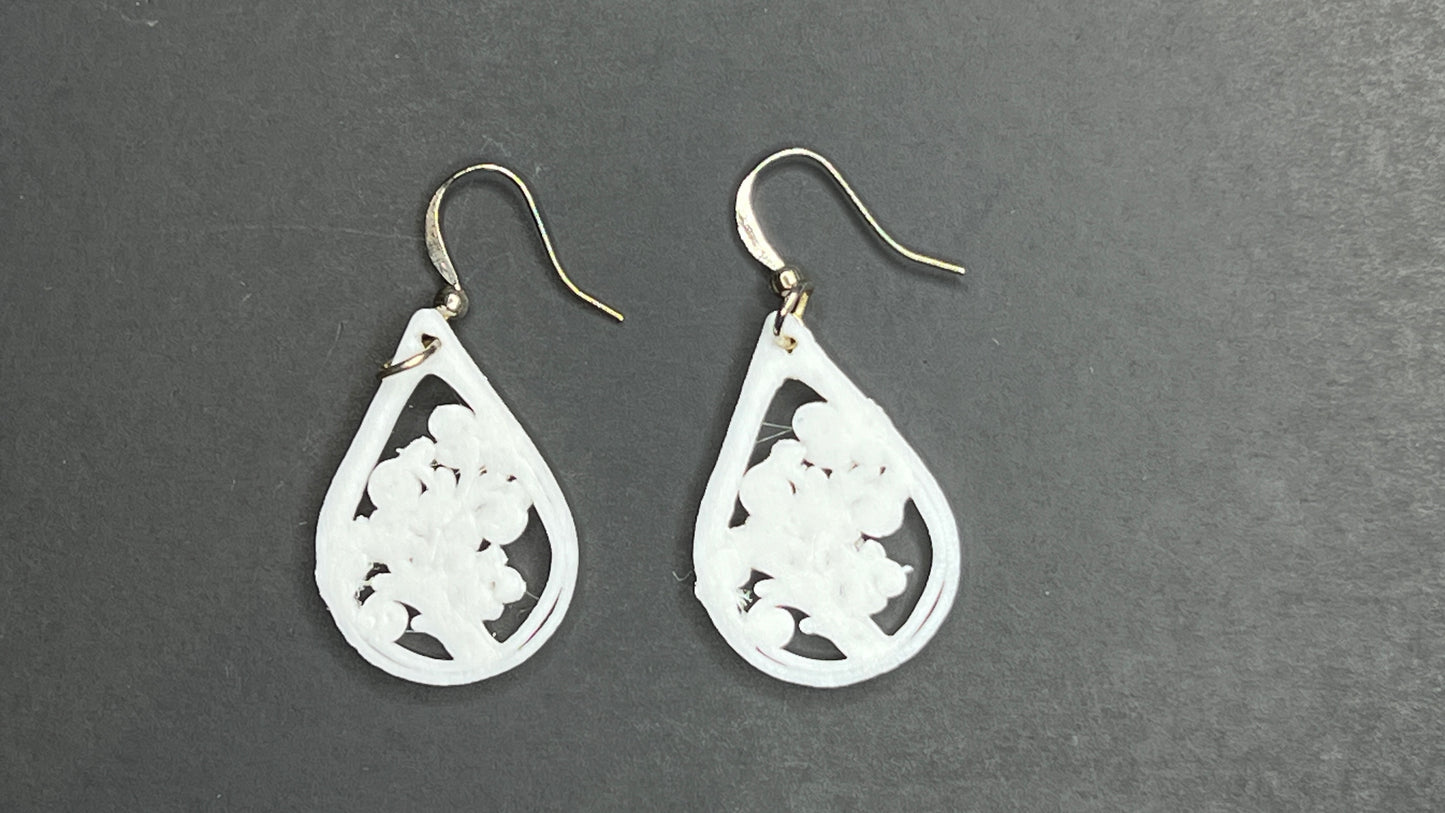 Waterdrop tree earrings